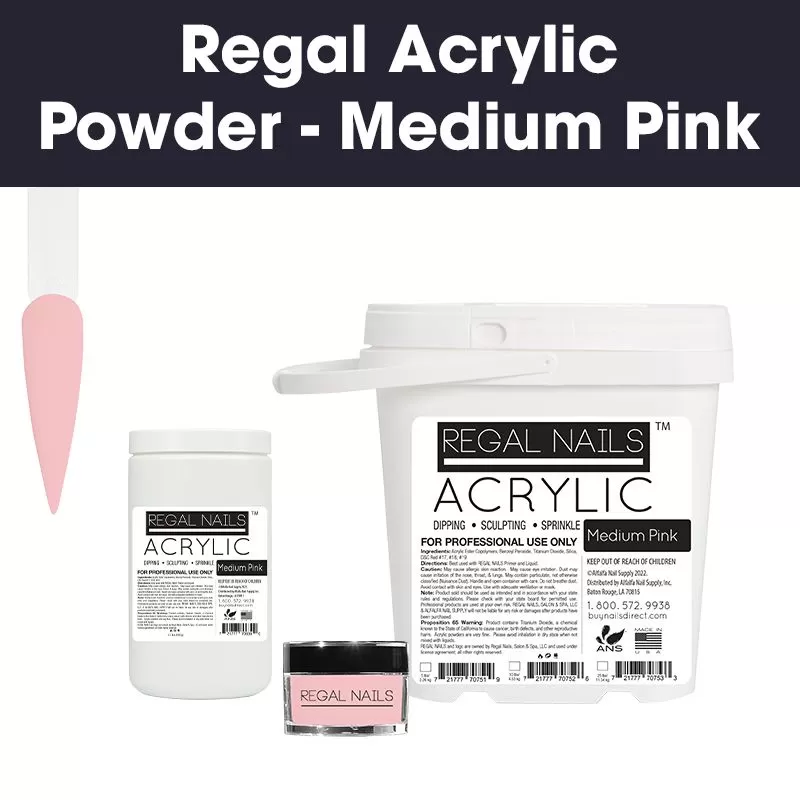 Regal Acrylic Powder - Medium Pink