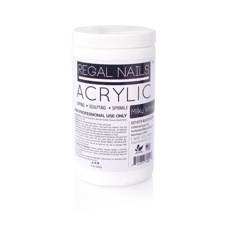 Regal Acrylic Powder - Milky White - 24 oz