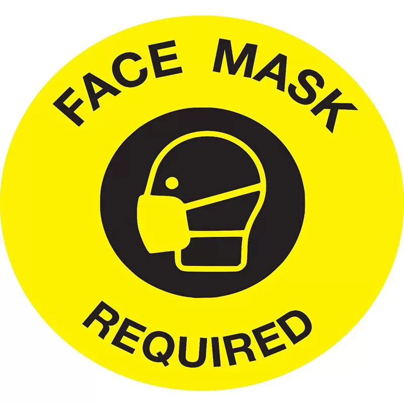 Adhesive Sign - Face Mask - 05