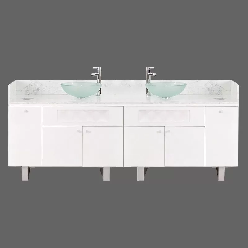 Regis Double Sink with Marble Top - 84