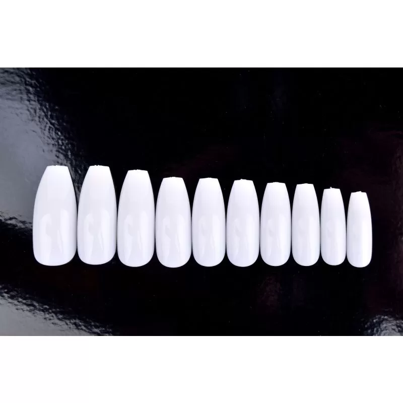 ANS Ballerina Tip - White - #00-09 - 500pcs