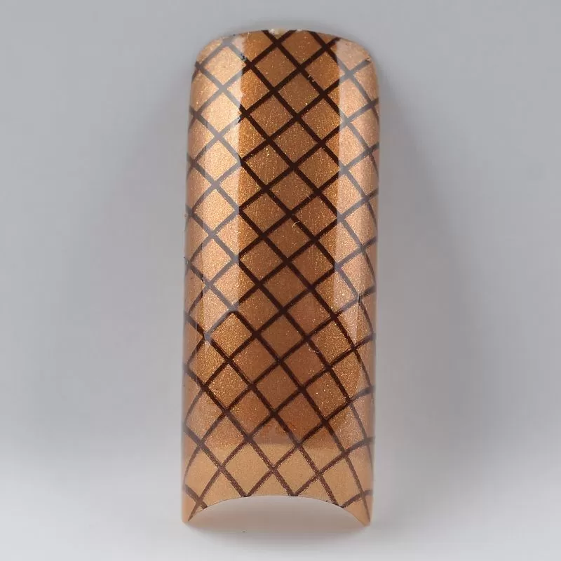 Beyond Design Tip - Black & Gold Criss Cross YD2-23 (70 pcs)