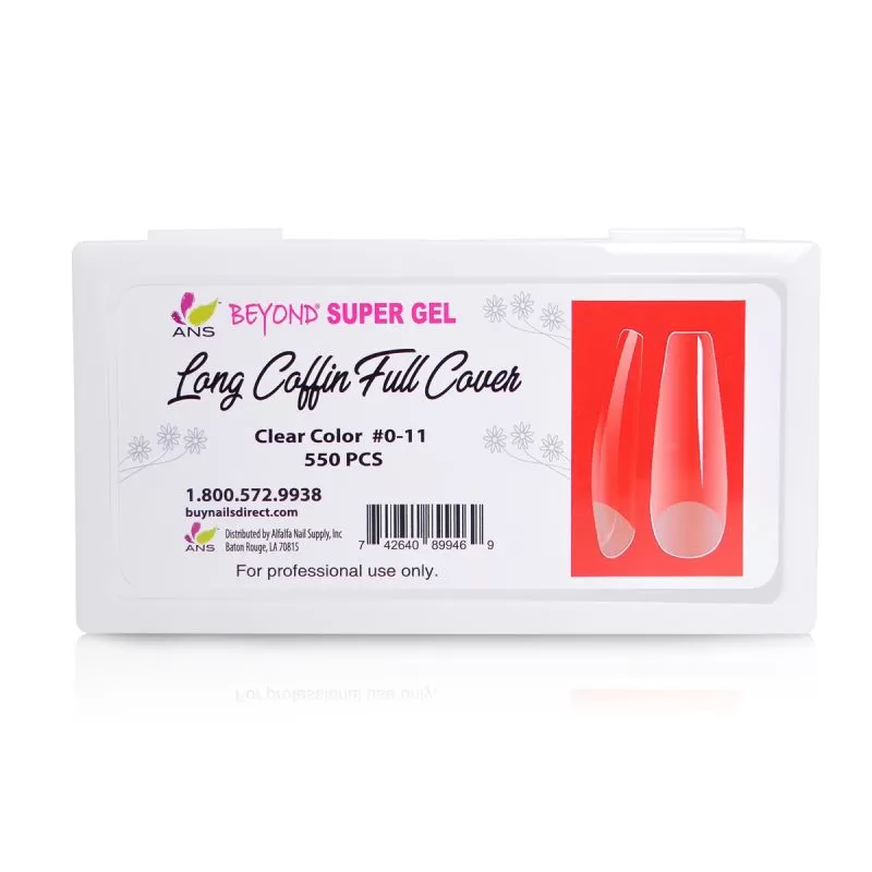 Beyond Super Gel Long Coffin Full Cover- #00 - 11 - 550pcs