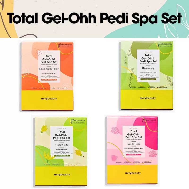 AvryBeauty Total Gel-Ohh Pedi Spa Set
