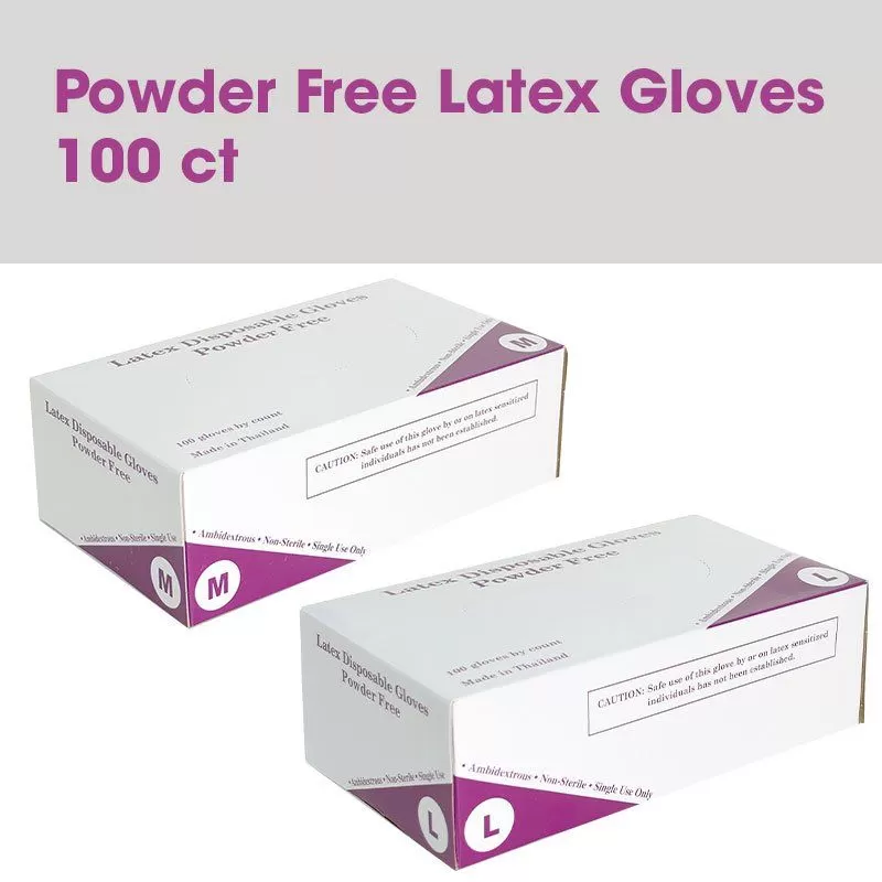 Powder Free Latex Gloves 100 ct