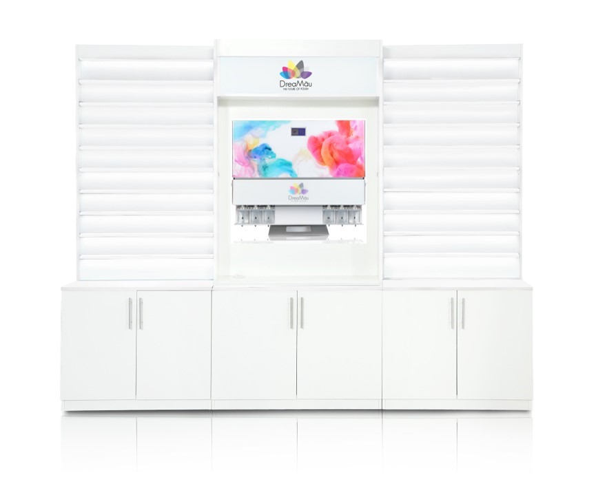 DreaMau Machine Cabinet-Set of 3 Display-White