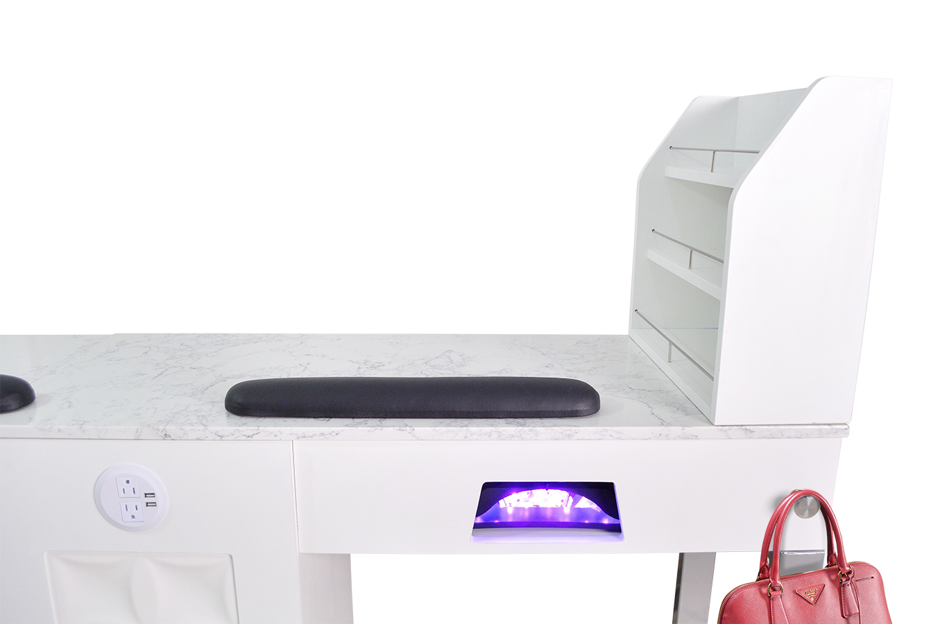 Regis Nail Table Marble Top-Double