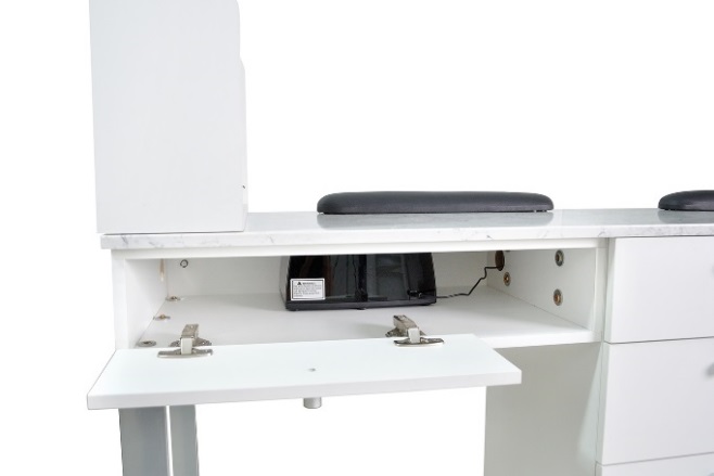 Regis Nail Table Marble Top-Double