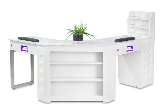 Regis Nail Table Corner Marble Top