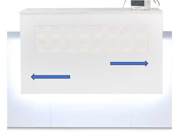 Regis Reception Counter Marble Top