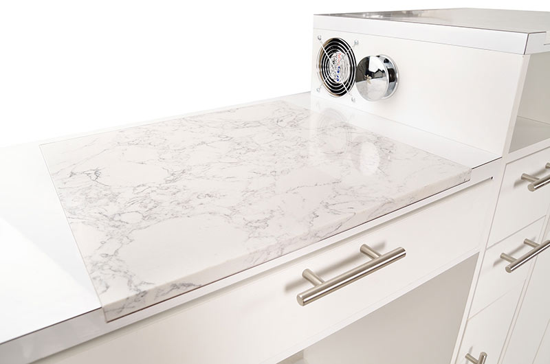 IMC Double Nail Bar-White & Brushed Aluminum