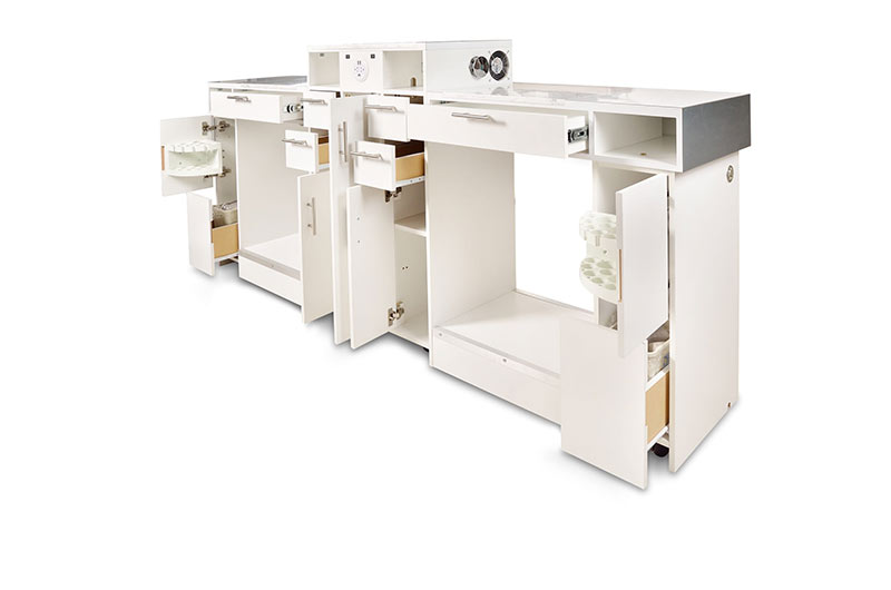 IMC Double Nail Bar-White & Brushed Aluminum