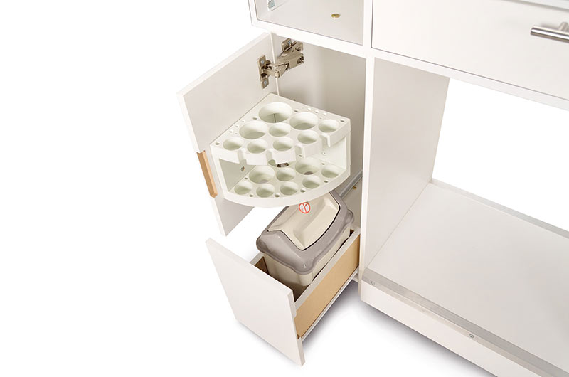 IMC Double Nail Bar-White & Brushed Aluminum